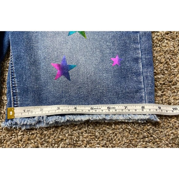 Jordache Bermuda High Rise Shorts Girls Size 16 Multicolor Stars Be Happy - Picture 11 of 12